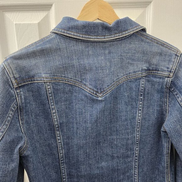 Vtg Gap Denim Jacket Women Small Snap Front western Y2K Rodeo Utility Retro Boho - Picture 12 of 15